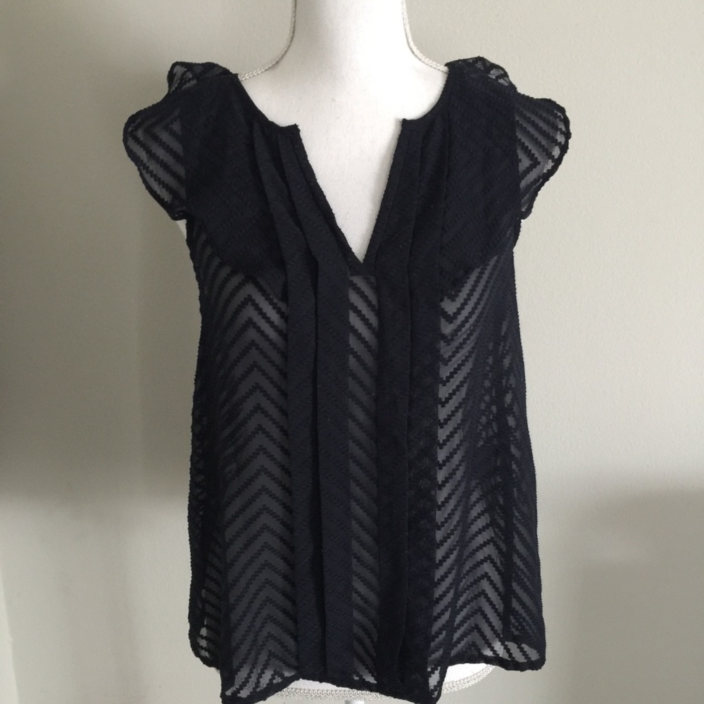 Maeve by Anthropologie Navy Tank Top